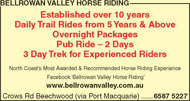 Bellrowan Valley Horse Riding - Education QLD 4
