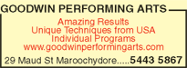 Goodwin Performing Arts - Education QLD 6