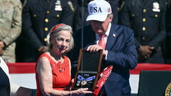 Trump posthumously awards Medal of Freedom to 9/11's 'man in red bandana' Education QLD
